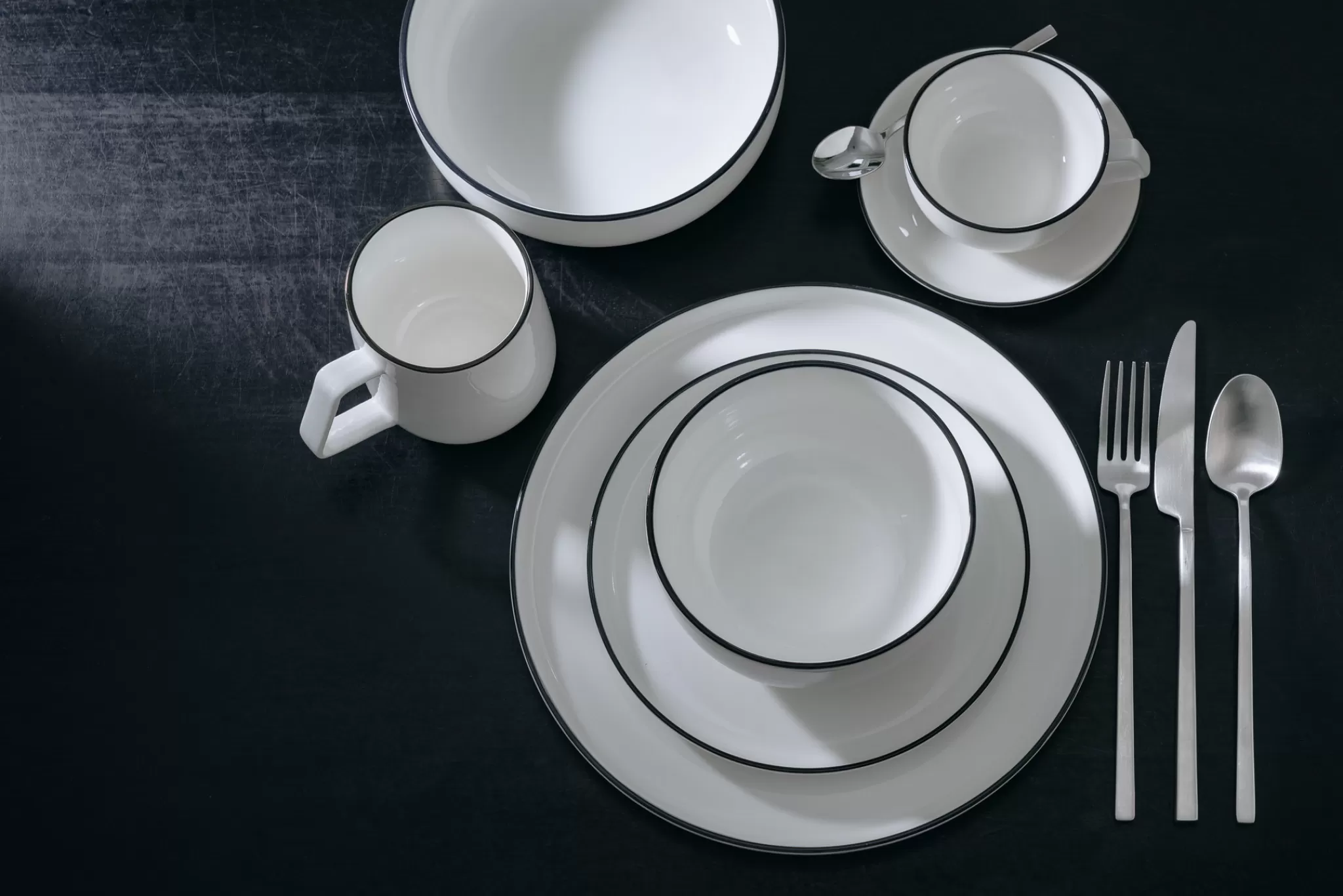 Hot Studio Base Cup And Saucer 220 Ml White (Set/4) 850015 Studio Base