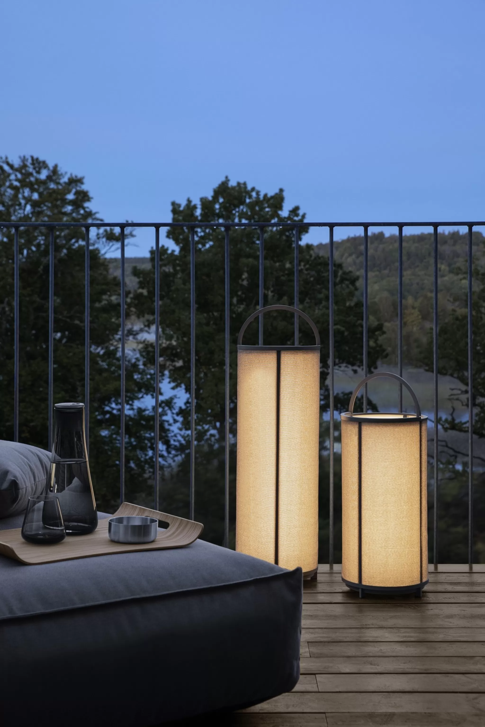Fashion Tawa Mobile Led Floor Lamp Stone (66202) Height 71 Cm Patio Lighting