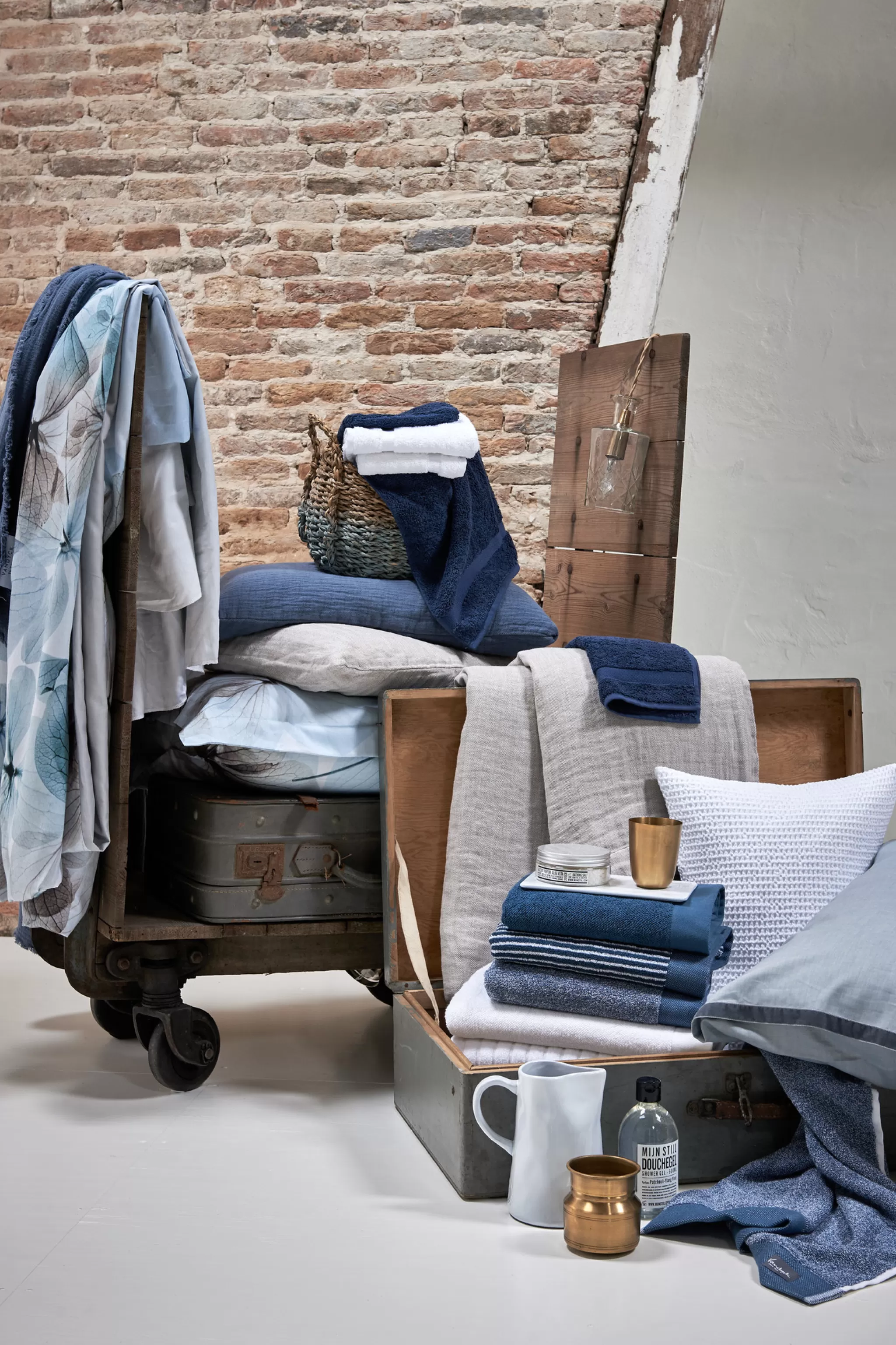 Vandyck Home*Towel Home Petit Ligne Color Vintage Blue (Bakc15101)