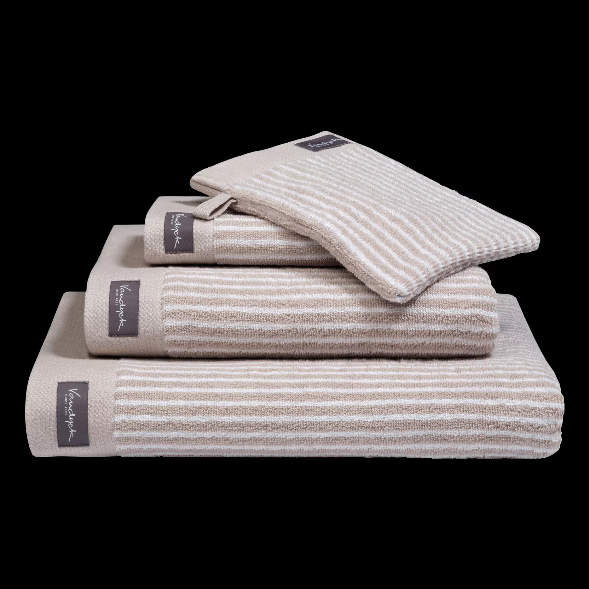 Vandyck Home*Towel Home Petit Ligne Color White (Bakc15101)