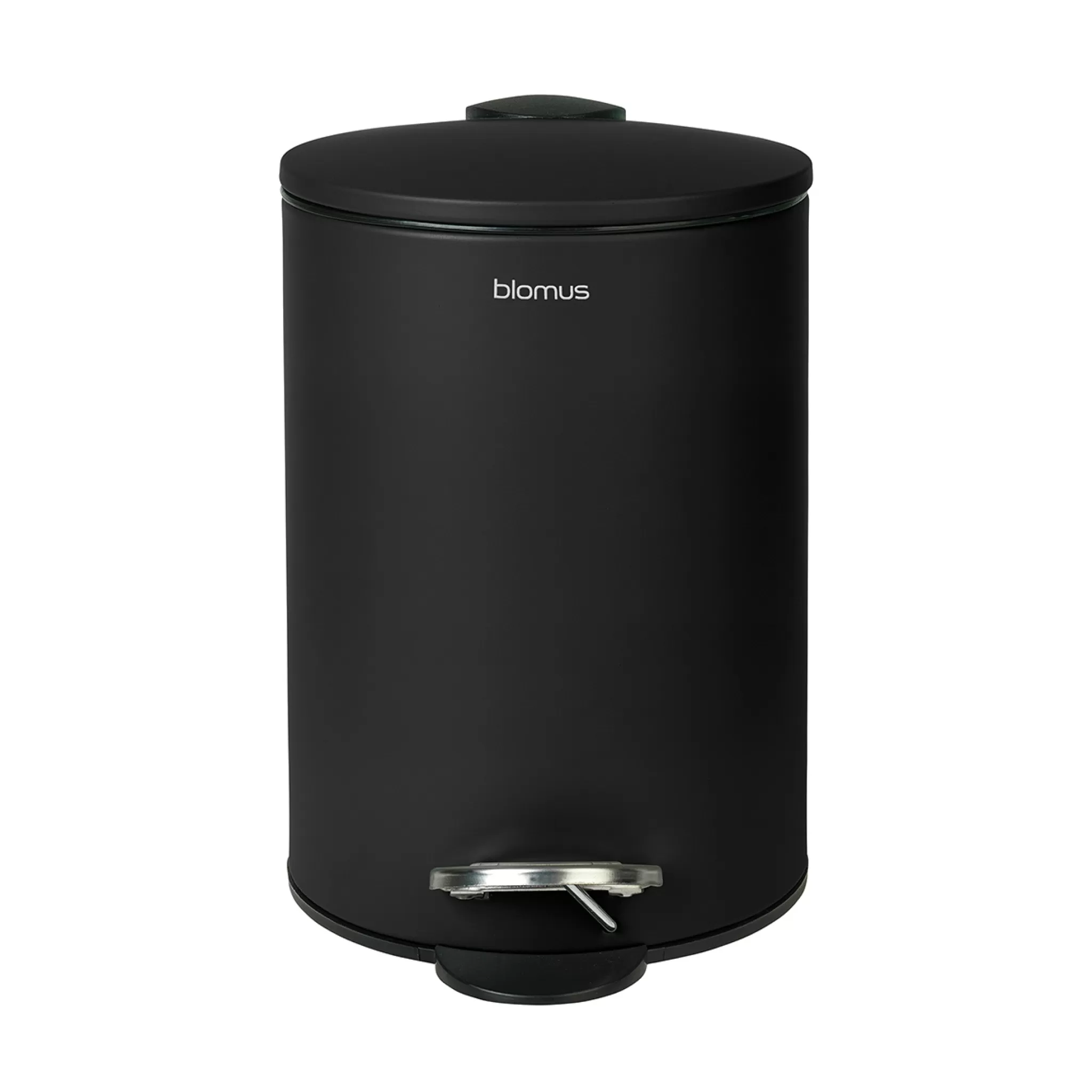Blomus Pedal Bin*Tubo Pedal Bin Black, Black (69214) 3 Liters
