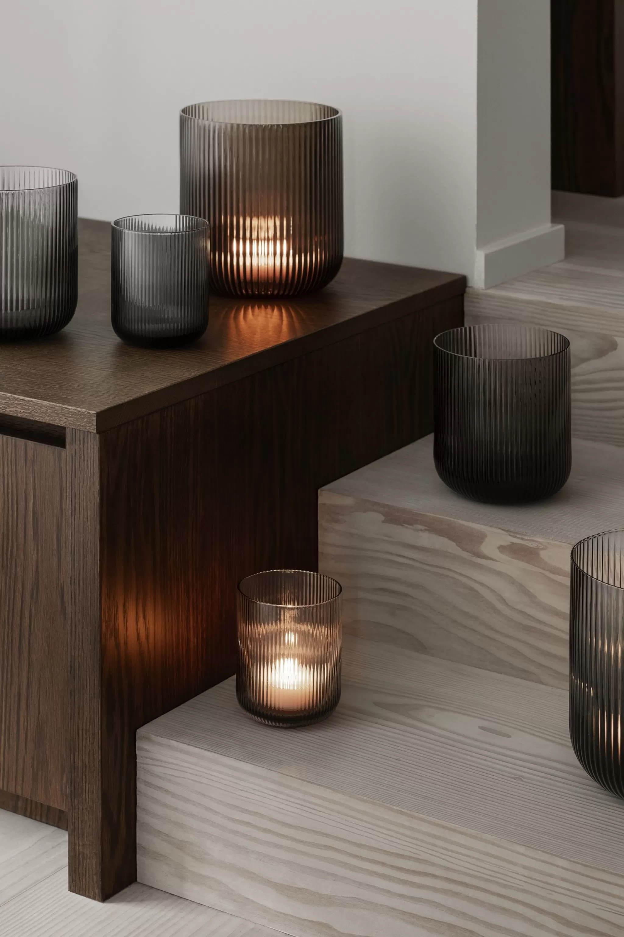 Flash Sale Ven Wind Light / Candle Holder Smoke O 14 Cm - Medium (66249) Lantern