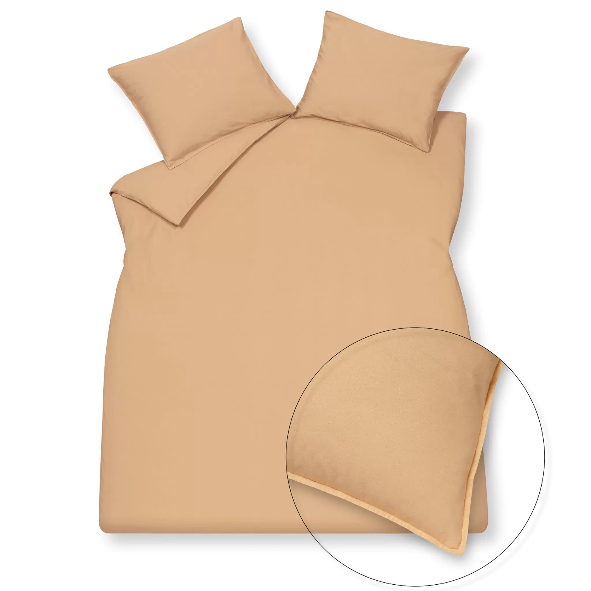 Cheap Washed Cotton Duvet Cover 140X220 Cm Apricot Blush (Cotton) Clla20201 1 Person