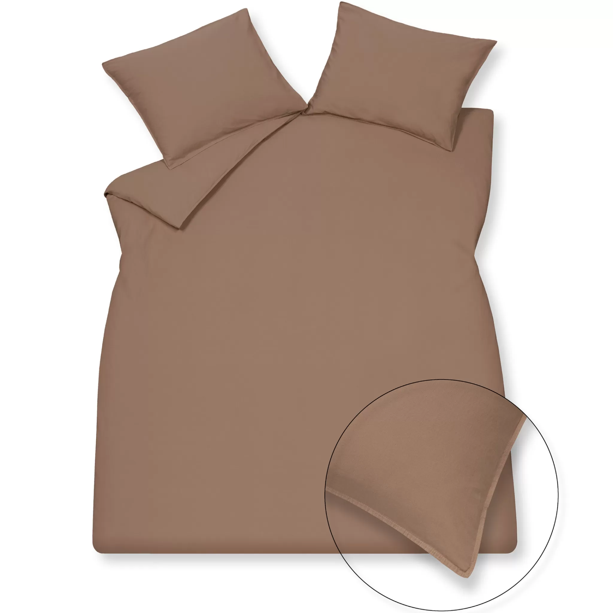 Store Washed Cotton Duvet Cover 240X220 Cm Brownie (Cotton) Clla20201 Twin Beds